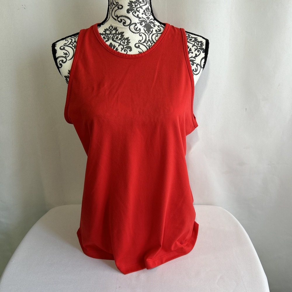 Nike Dri Fit Active Tank Top Tee Women's Size M Red Sleeveless